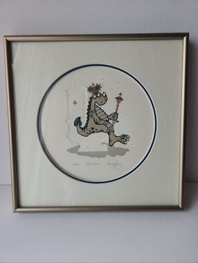 Ian Kochberg "Throne Room" Signed And Numbered Embossed Etching And Serigraph